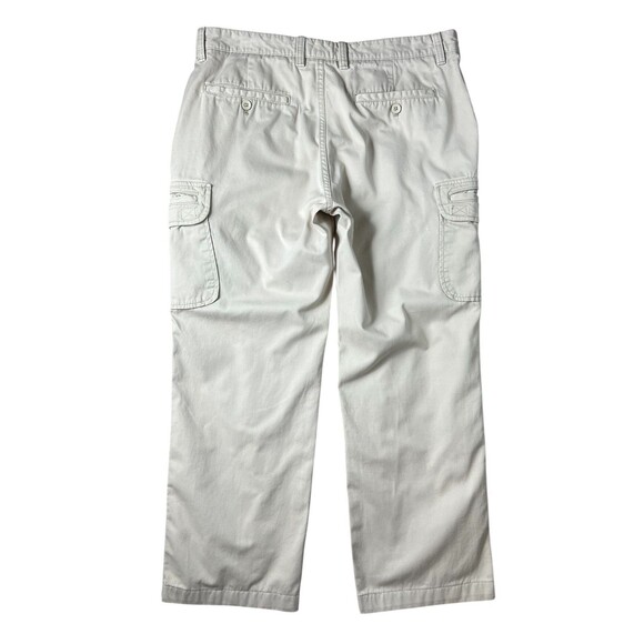 Original Weatherproof Vintage Men's Beige Stacked Pocket Cargo Pants 34 x 27 - Picture 2 of 13